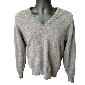 VTG Brooks Brothers Sweater Mens 40 Lambswool England Minimalist Capsule V-Neck